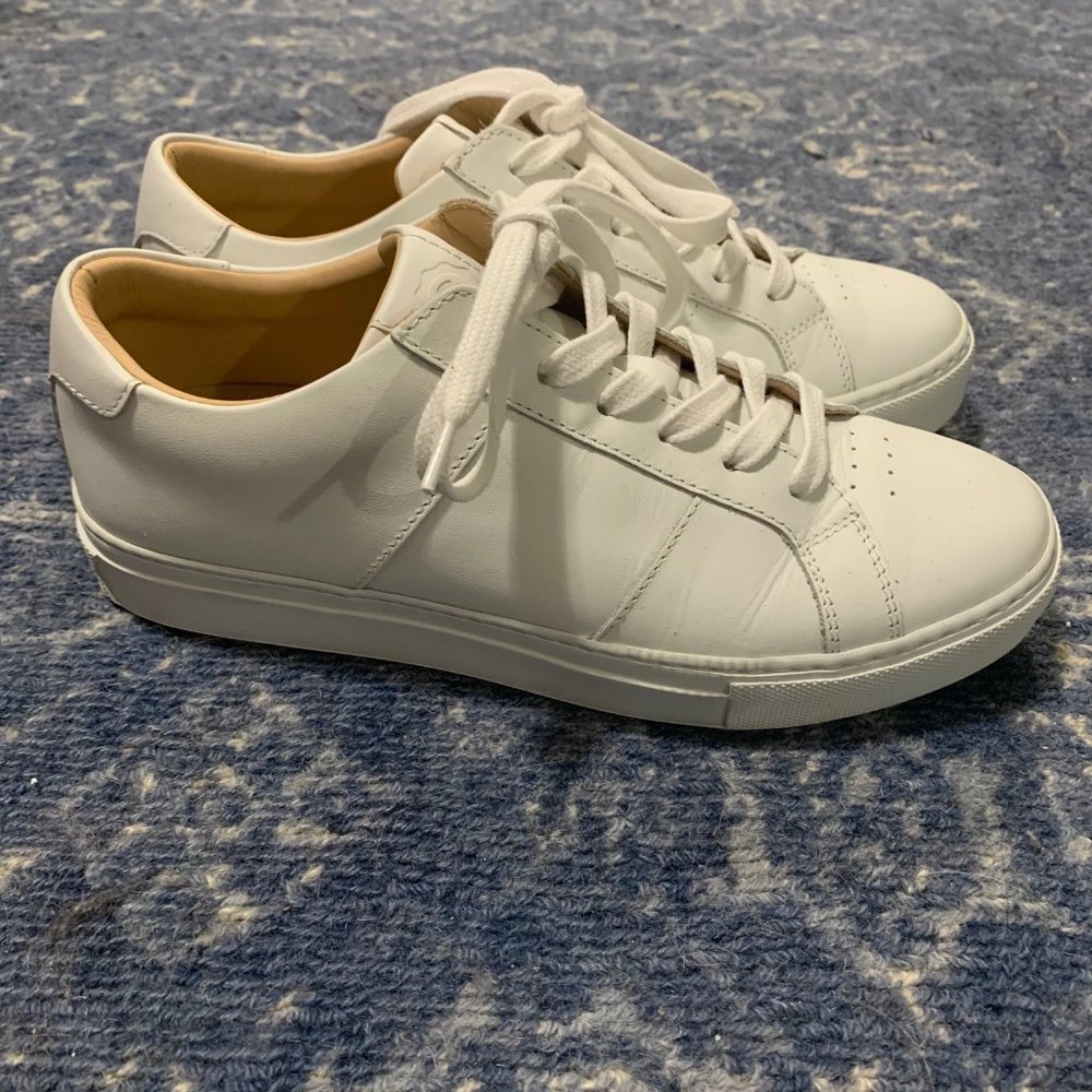 GREATS women's white leather sneakers